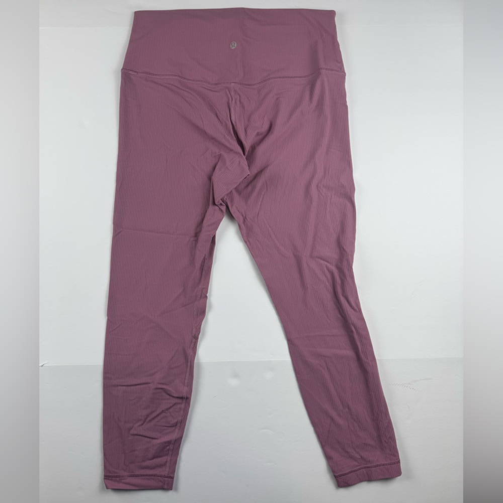 Lululemon Align Ribbed High-rise pants in velvet dust size 12 inseam 24” inseam - Picture 2 of 6